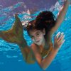 Mermaid tail swimming