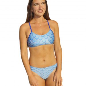 bikini deportivo sirena azul